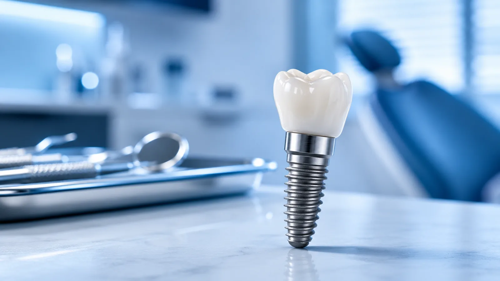 Durabilidade do implante dentário em Ijuí — modelo de implante odontológico