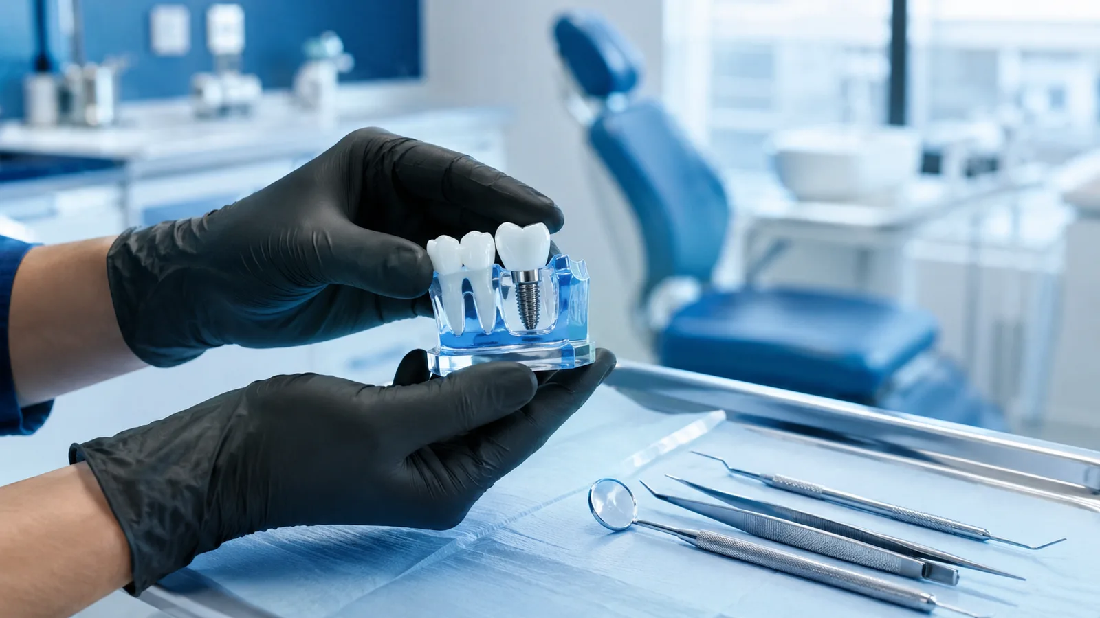 Implante dentário em Ijuí — modelo de implante e atendimento odontológico