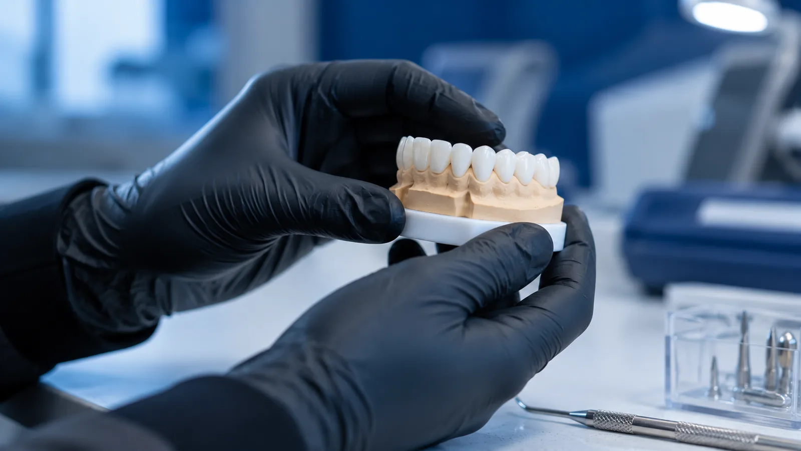 Prótese dentária em Ijuí — modelo de prótese e planejamento odontológico